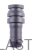 Straight plug ø 12,5 – pin fastening