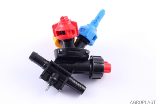 3-way nozzle holder (double hose connector, Arag-system)