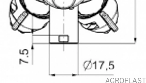 Głowica AP 0-100/G07/K Z RSM PRO Mocowanie