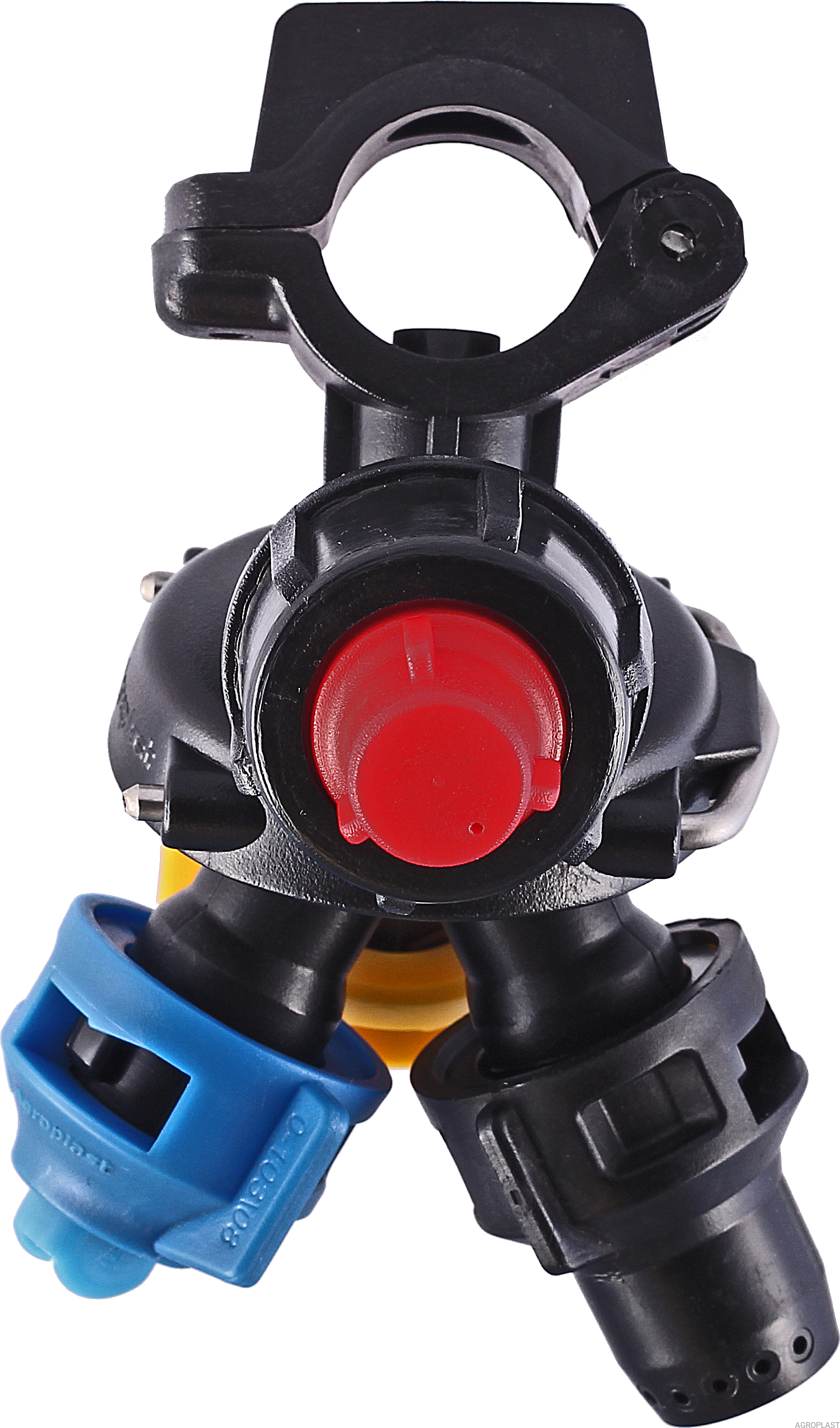3-way nozzle holder with eyelet connector (Arag-system)