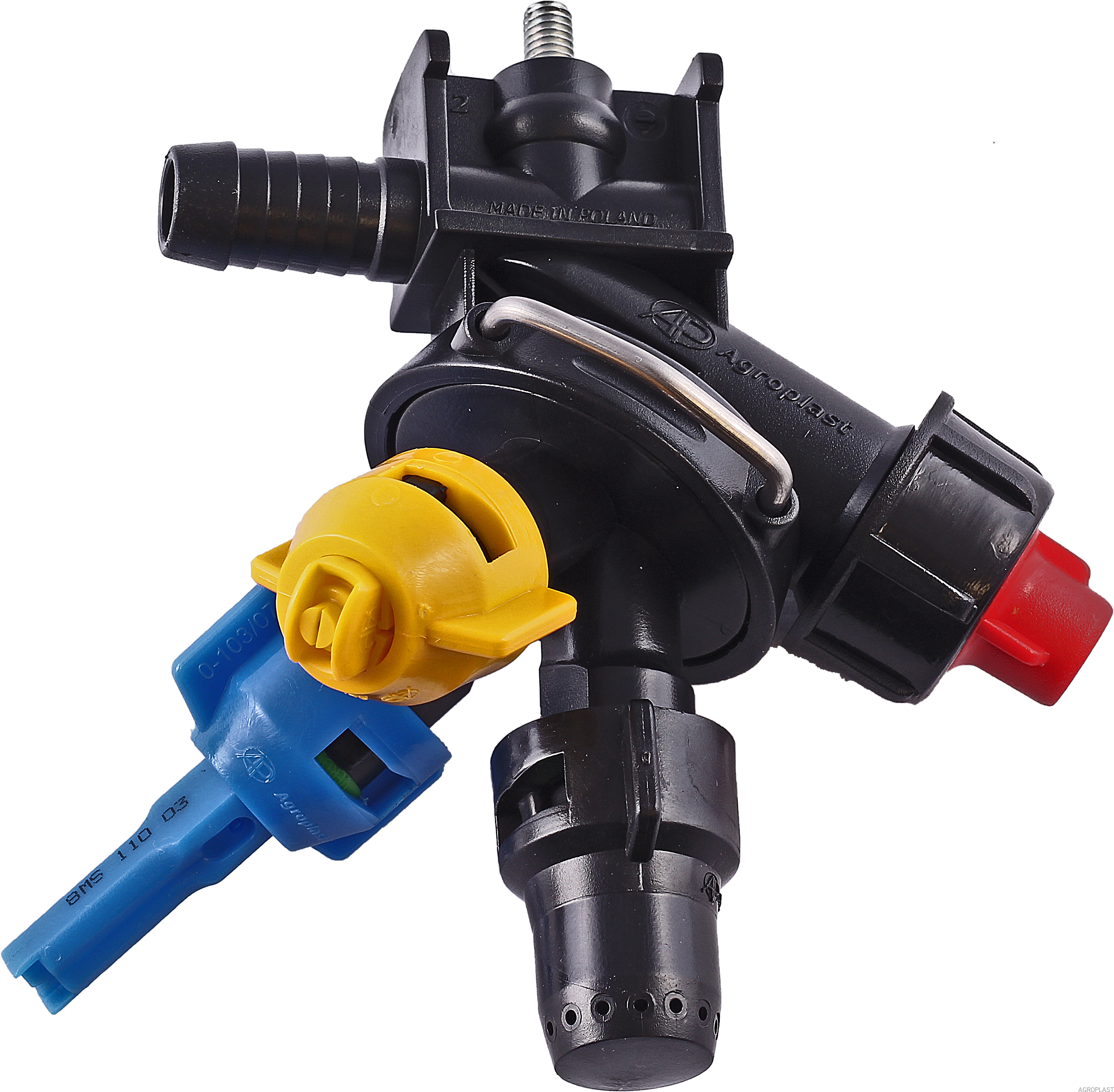 3-way nozzle holder (double hose connector, RAU-system)