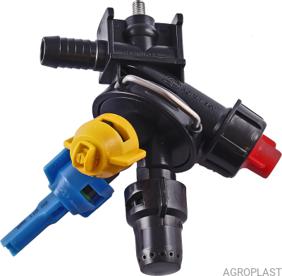 3-way nozzle holder (double hose connector, RAU-system)