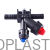 Nozzle holder with diaphragm cut-off valve (RAU-system, double hose connector)