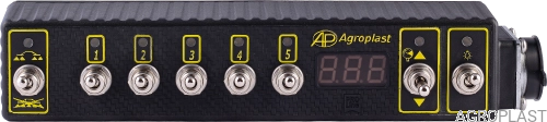 Splitter secțional (5+2) cu electrovalve + regulator cu 5 secțiuni